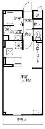 サンヴィレッジ中河原の間取り