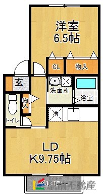 うきは市吉井町福益のアパートの間取り