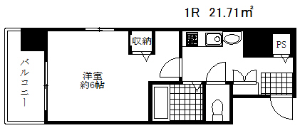 プレサンス三宮東アルバーナの間取り