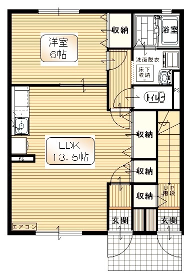 ブローテ川越IIの間取り