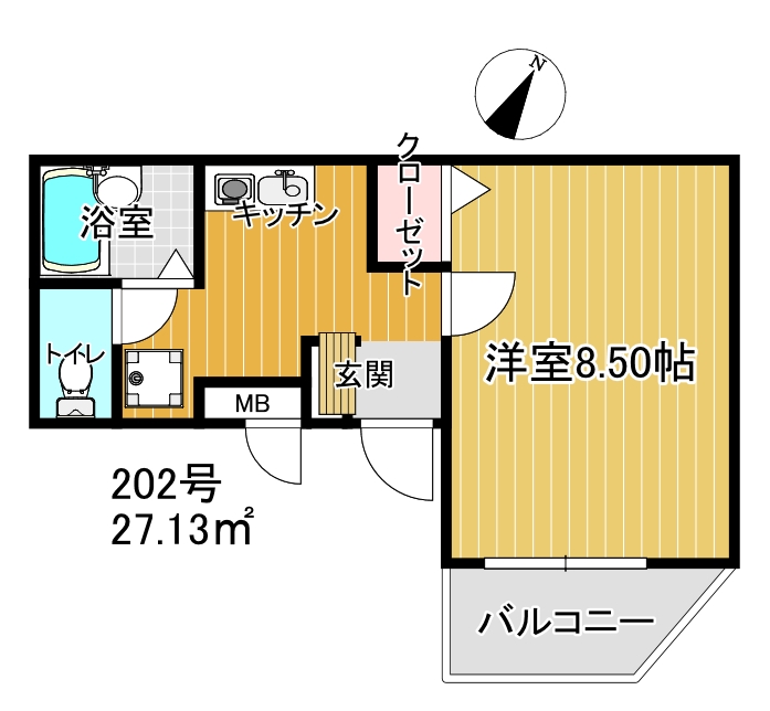 プリマ－ルハイツの間取り