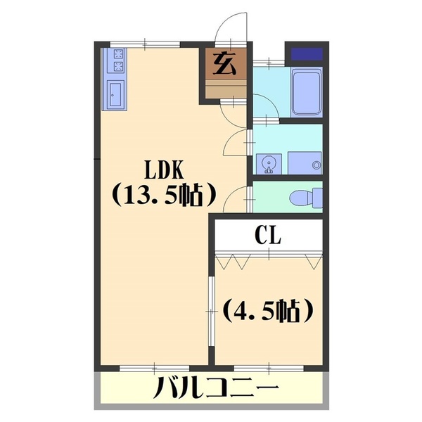 日野ハイツの間取り