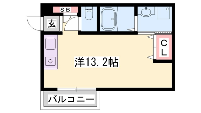 ラ・ベリーザ南今宿の間取り