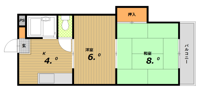 グリーンビラ西代の間取り