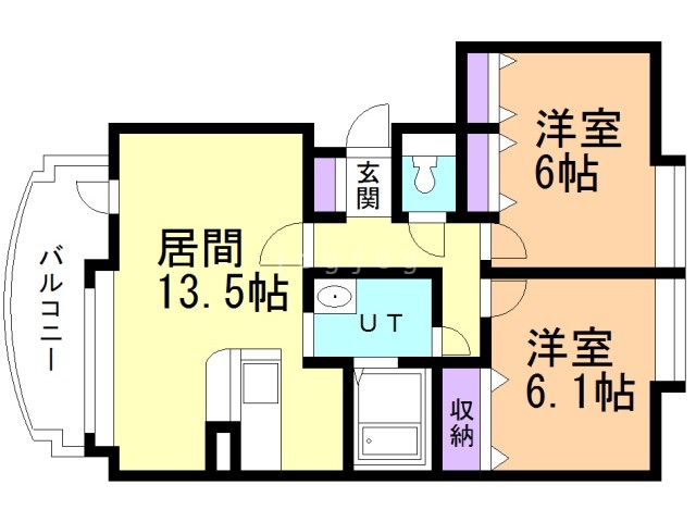 ノウブル大麻の間取り