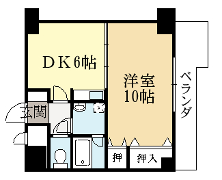 【サンタウン宇治の間取り】