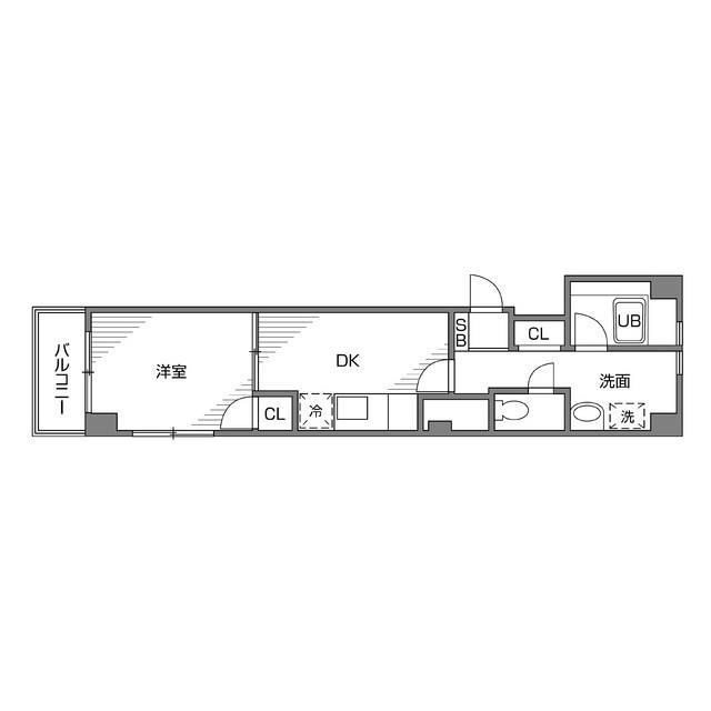 台東区今戸のマンションの間取り