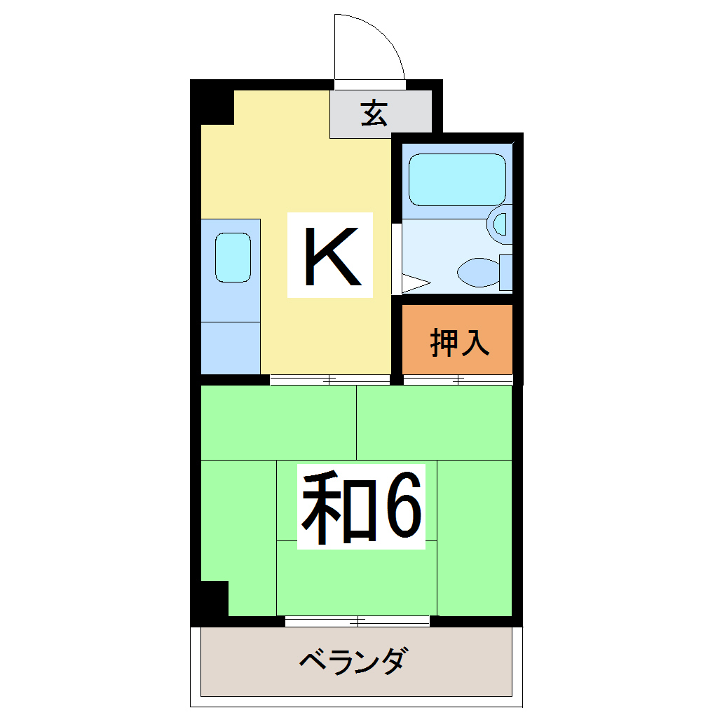 コーポラスたくの間取り