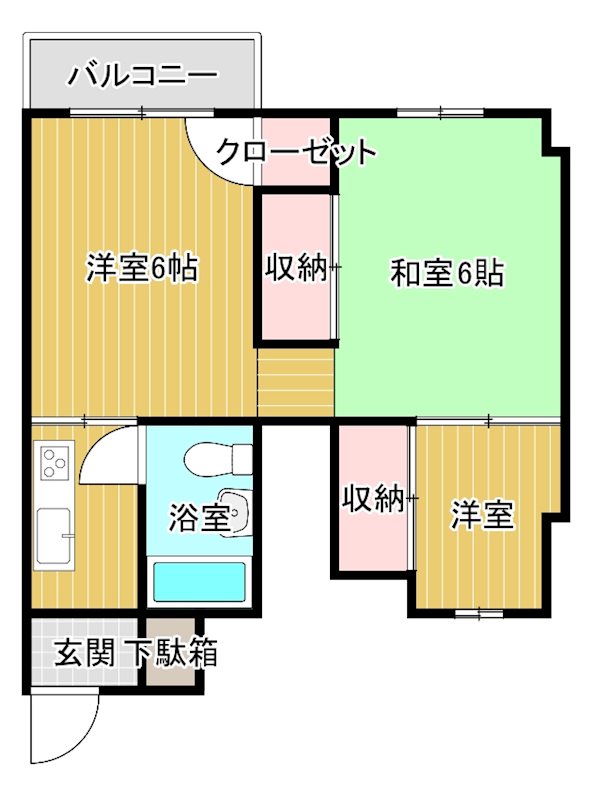 四国洋行ハイツの間取り