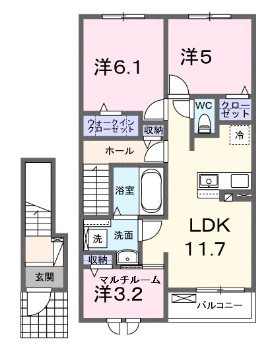 ウェルシュガーデンIIの間取り