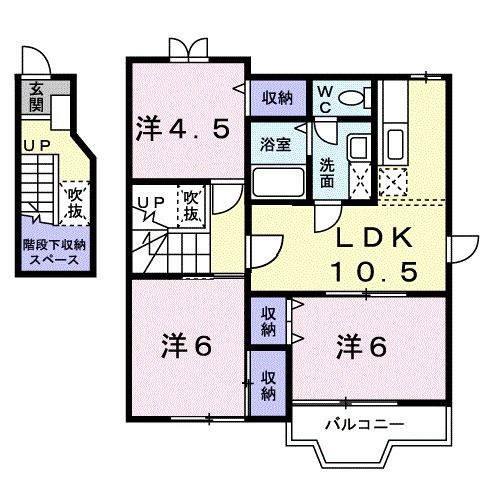 ラフィーネ桂の間取り