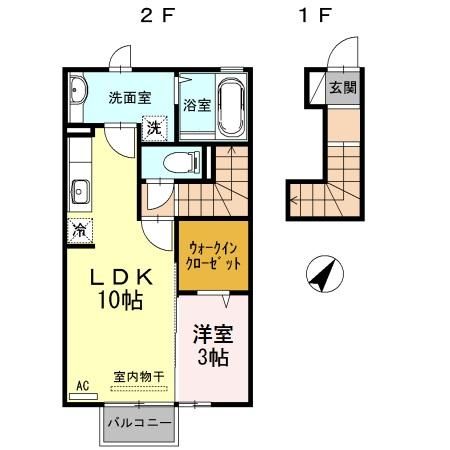 リアン　B棟の間取り