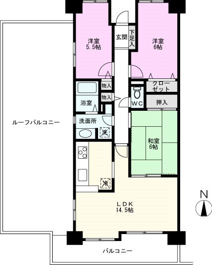 エスポワール与野IIの間取り