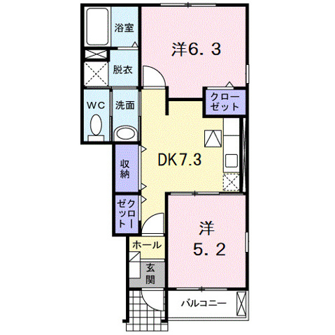 スプリングピーチの間取り