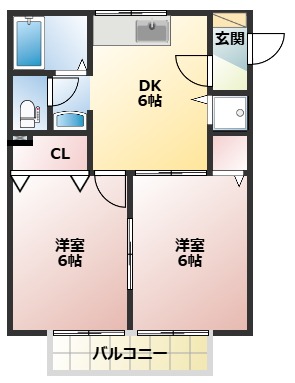 ラヴィッサンヴィーIの間取り