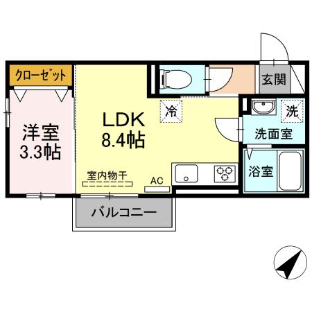 ヴェラ下富野の間取り