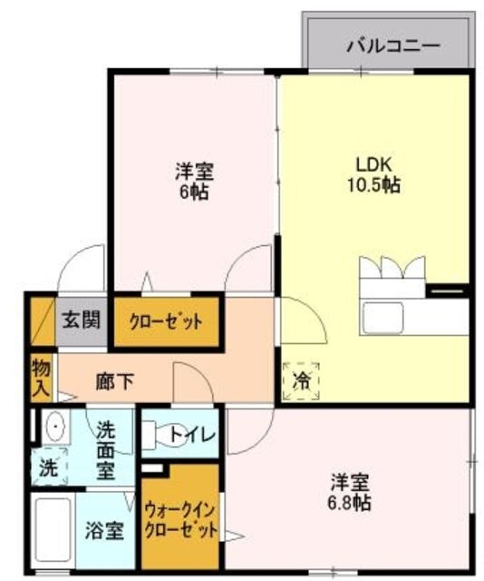 コトー飛地Cの間取り