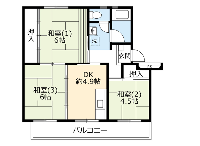 ＵＲ上和田の間取り