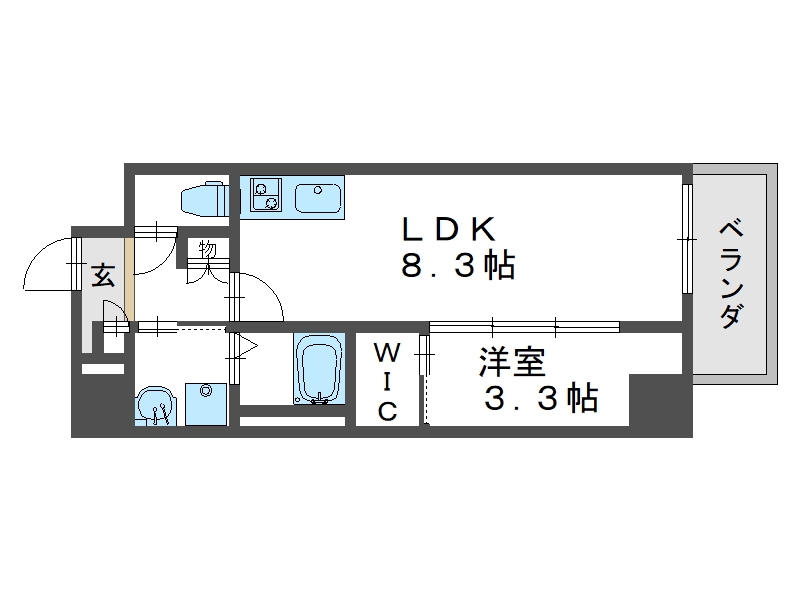 エセリアル喜連瓜破の間取り