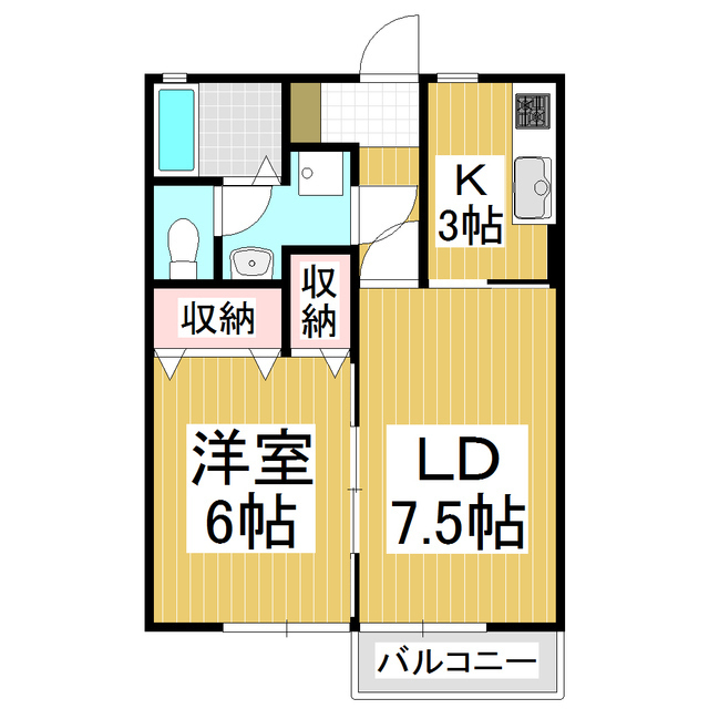 メゾン・あづみの里　Ａの間取り