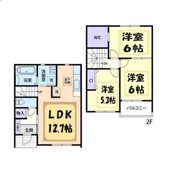 芳賀郡市貝町大字上根のアパートの間取り