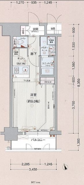 ベラジオ雅び東寺WESTの間取り