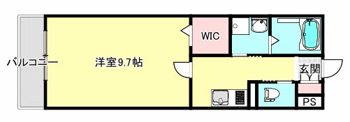 立川市柏町のアパートの間取り