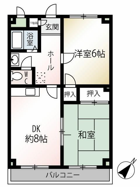 ハイツ池尻の間取り