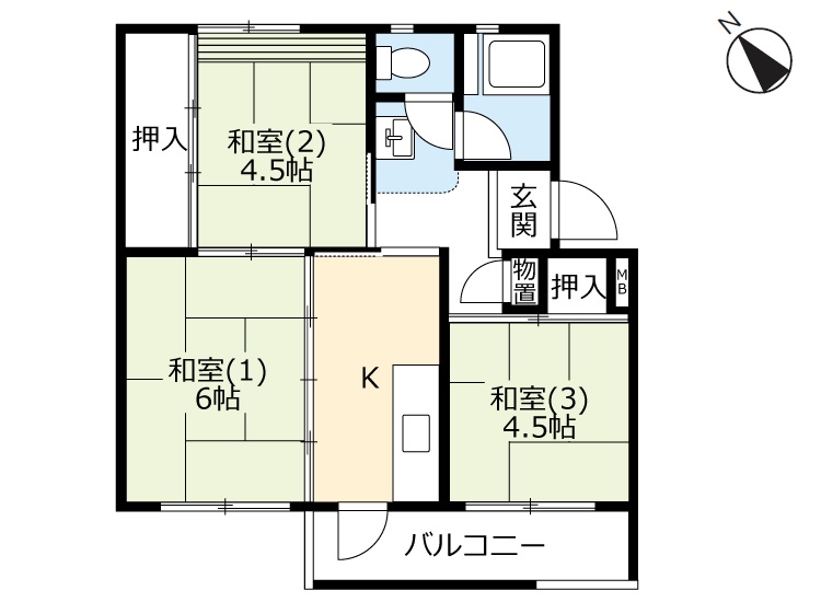 ＵＲわし宮の間取り