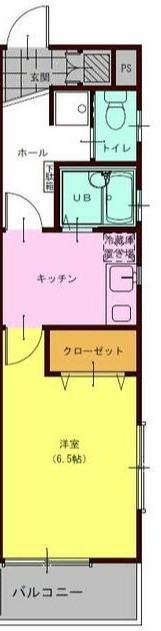 横浜市神奈川区大口仲町のアパートの間取り