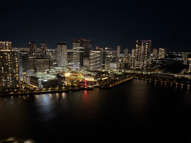眺望　豊洲方面の夜景を臨める眺望！