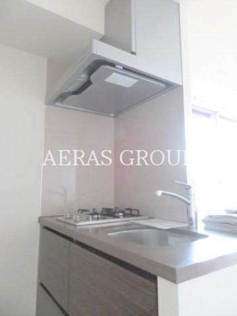 キッチン　２口ガスシステムキッチン