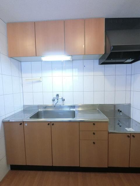 キッチン　ガスコンロ設置可