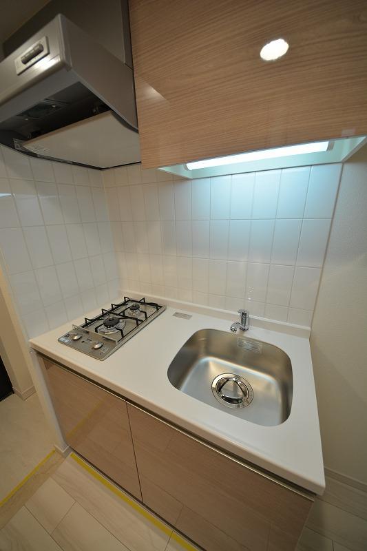 キッチン　スワンズ谷町セントシティ　ガスコンロ２口