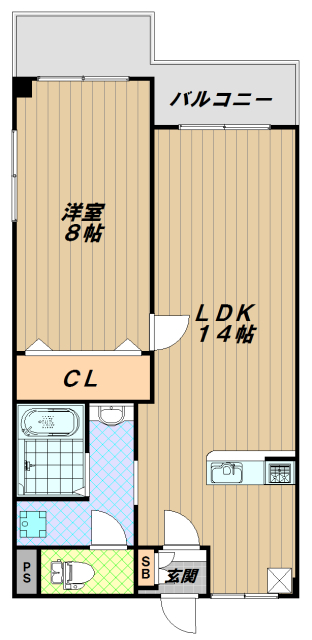 パレスタジオの間取り写真