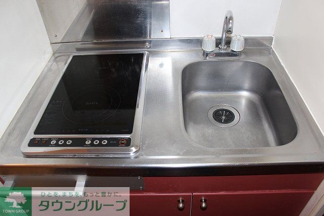 キッチン　２口電気コンロ