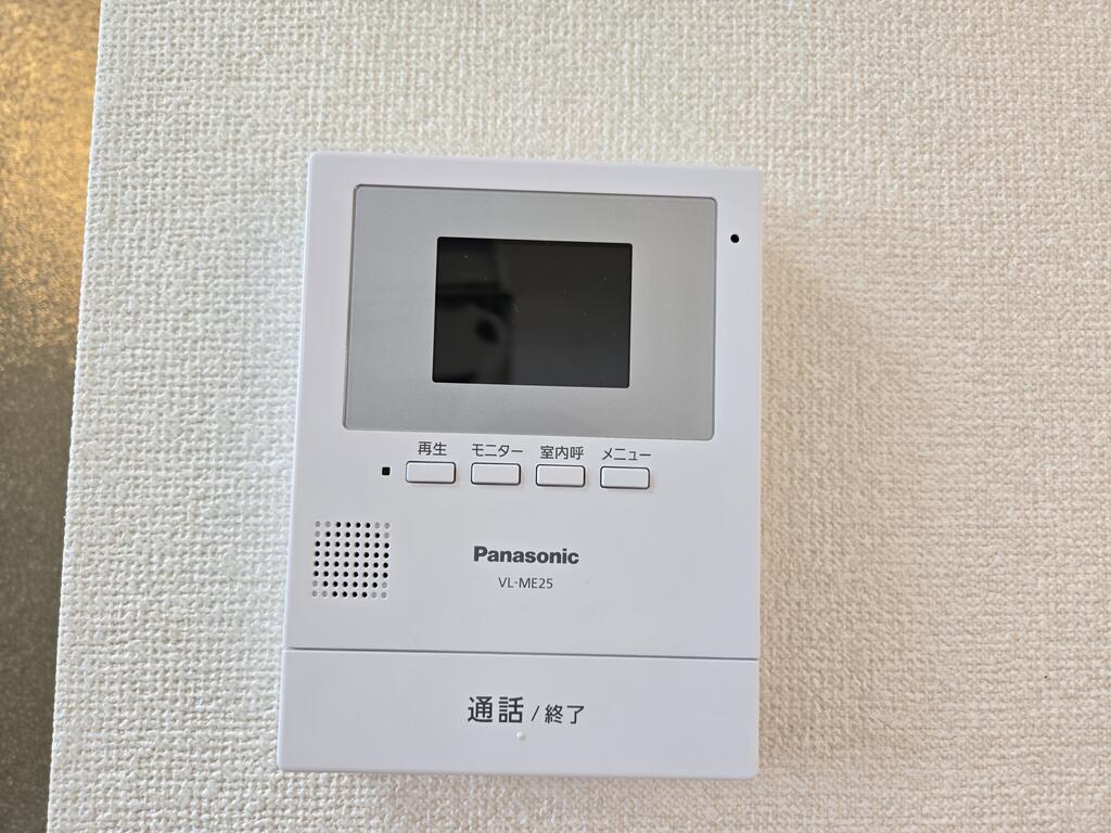 セキュリティ　録画機能付きモニターホンで安心