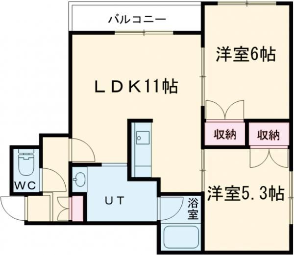 トータス亀田の間取り写真