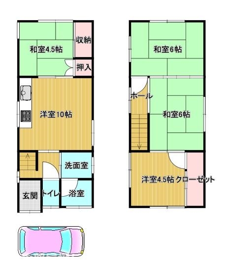 藤田町戸建の間取り写真