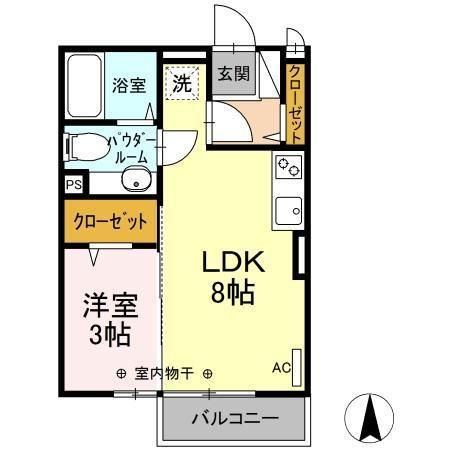 モデルノ Aの間取り写真