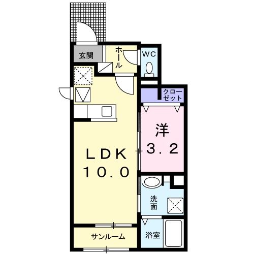 チッタ デラ ステラBの間取り写真