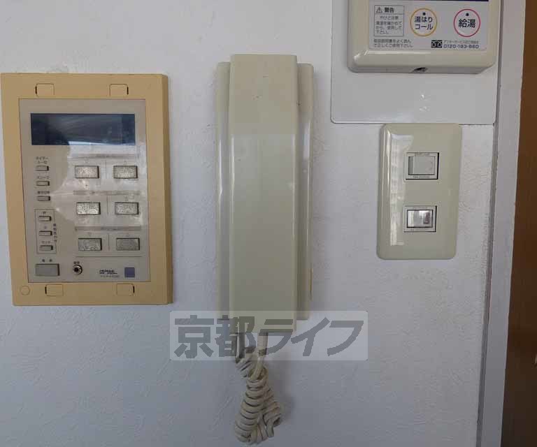 セキュリティ　インターフォンが設置されています。