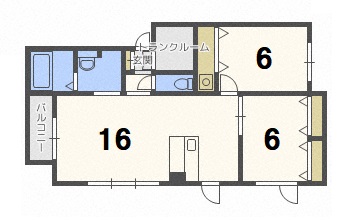北海道札幌市東区伏古十条５（アパート）の賃貸物件の間取り