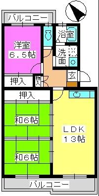 プレジオ篠栗の間取り