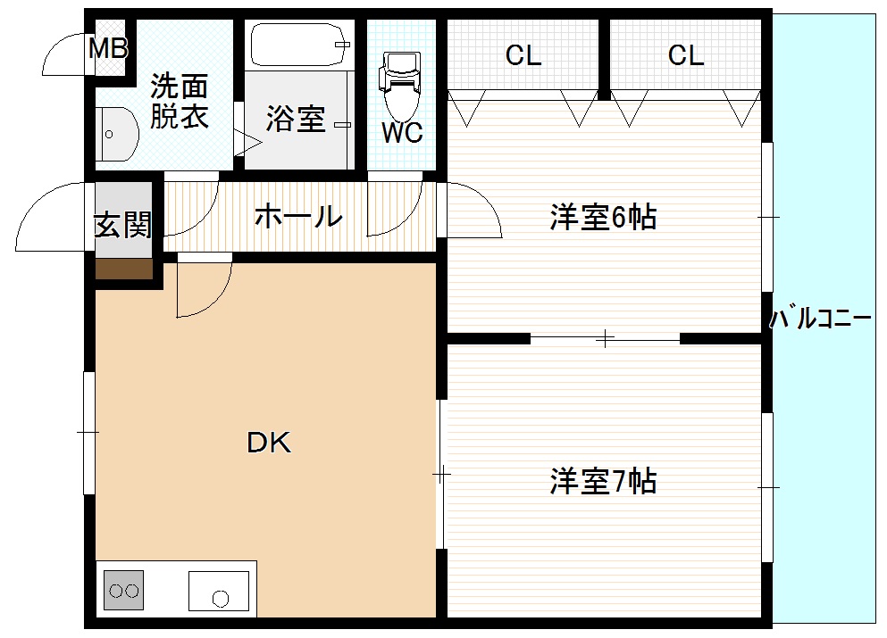 アルファ中曽根の間取り