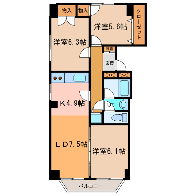 ホワイトパレスの間取り