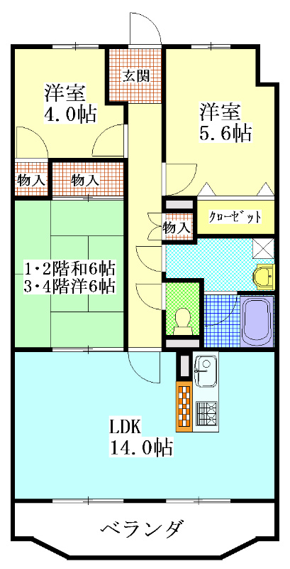 ソレールの間取り