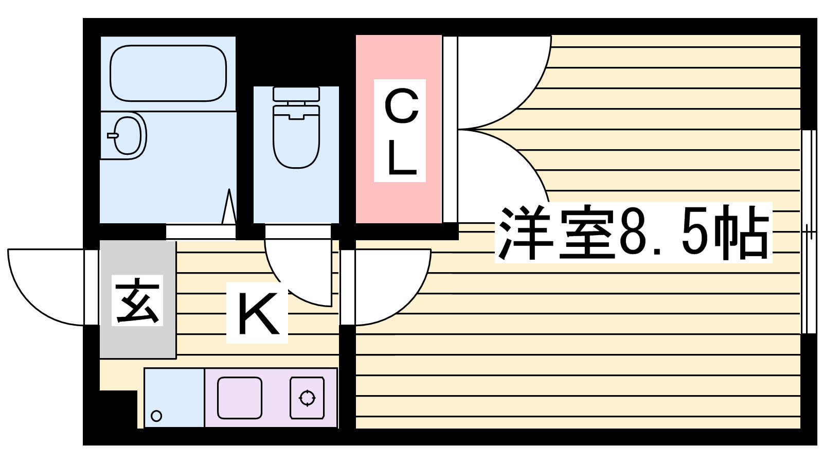 レオパレスＬｅｓ　Ａｍｉｅｓの間取り