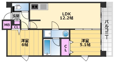 プレステージ11番館の間取り