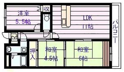 ルキア国分の間取り